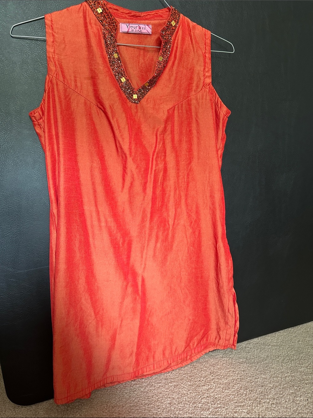 Beaded tunic dress